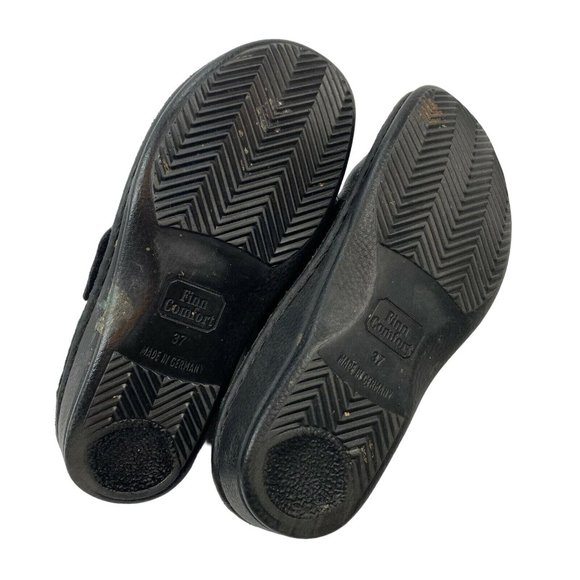 Finn Comfort Germany Aussee Soft Mule Clogs Size 37 Slip On Leather Croco Nappa - Picture 8 of 9